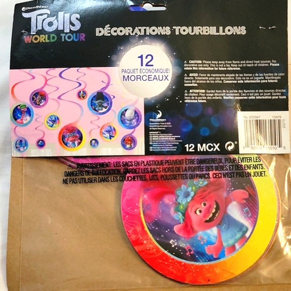 NEW 46 Piece Dreamworks Trolls Party Invitations, Decor & Favors Bundle - SET B - Picture 15 of 17